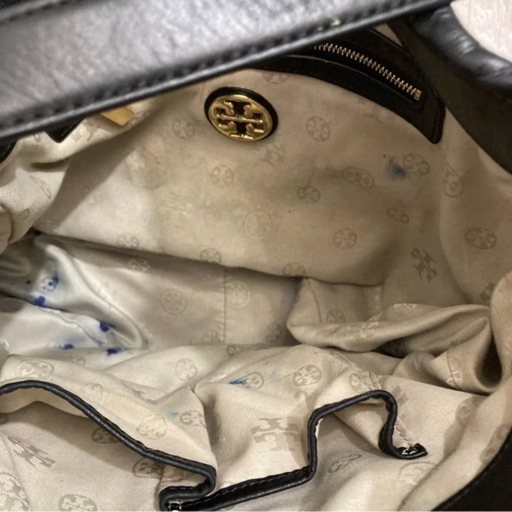 Tory Burch black leather shoulder bag